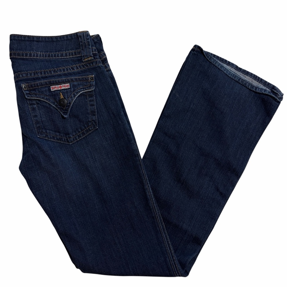HUDSON new Signature Low-Rise Boot Cut Dark Indigo Soft Stretch Jeans NWOT - Picture 5 of 16
